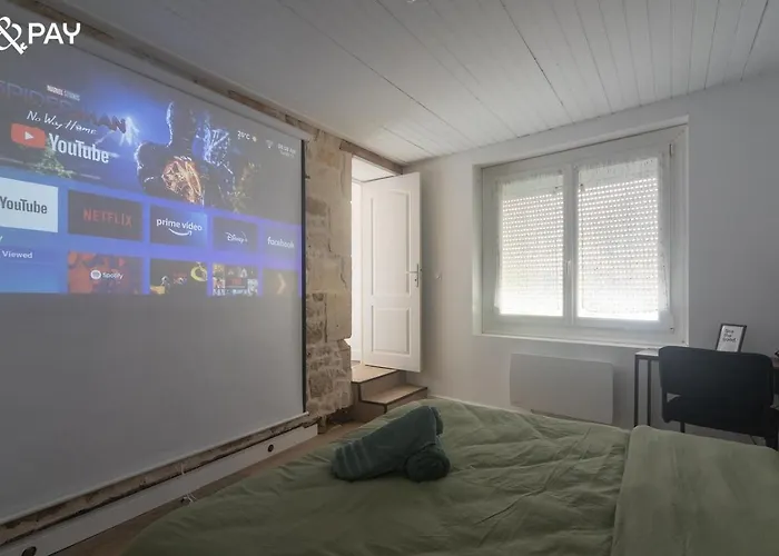 شقة And Chill - Hammam & Videoprojecteur